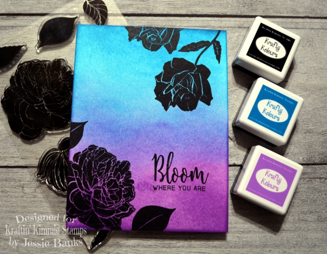 Kraftin Kimmie Stamps - Beautiful Blooms - Jessie Banks